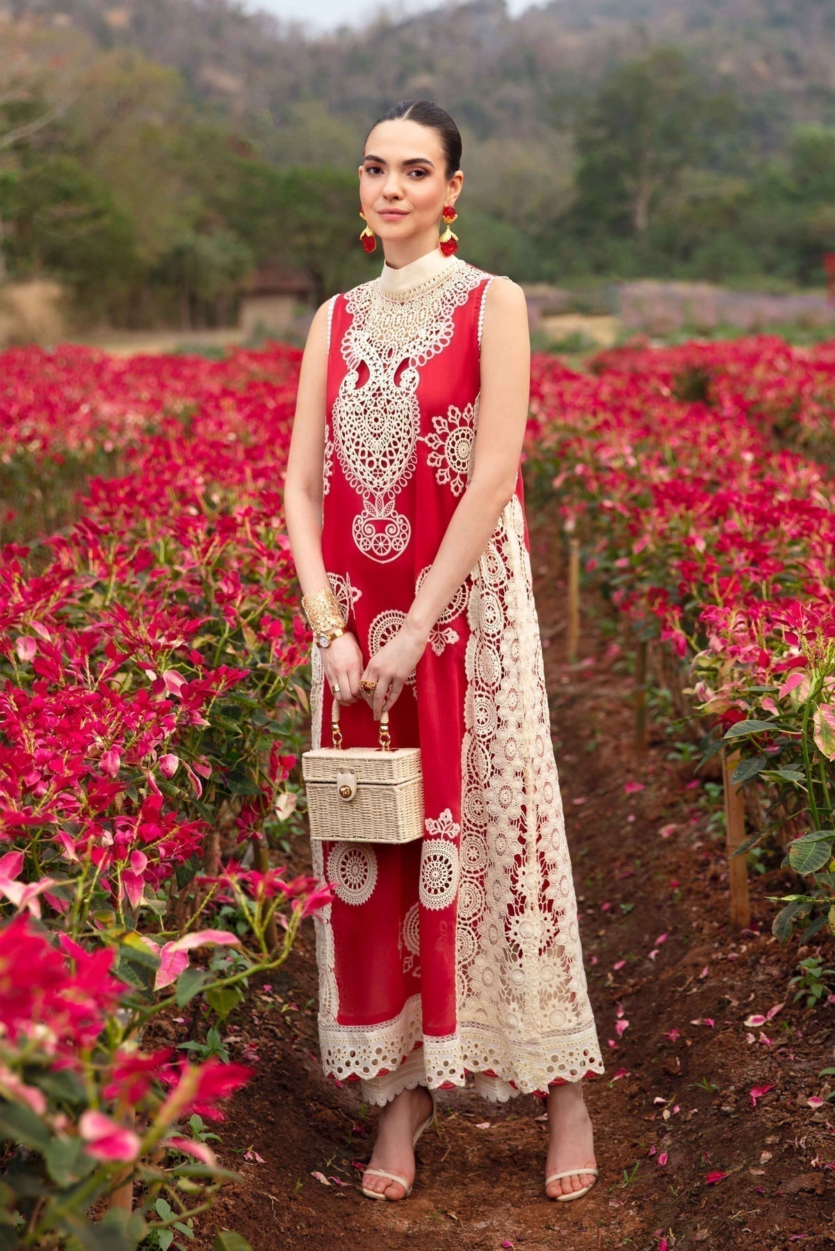 Sable Vogue | Luxury Lawn 24 | Carnelian - House Of Hania