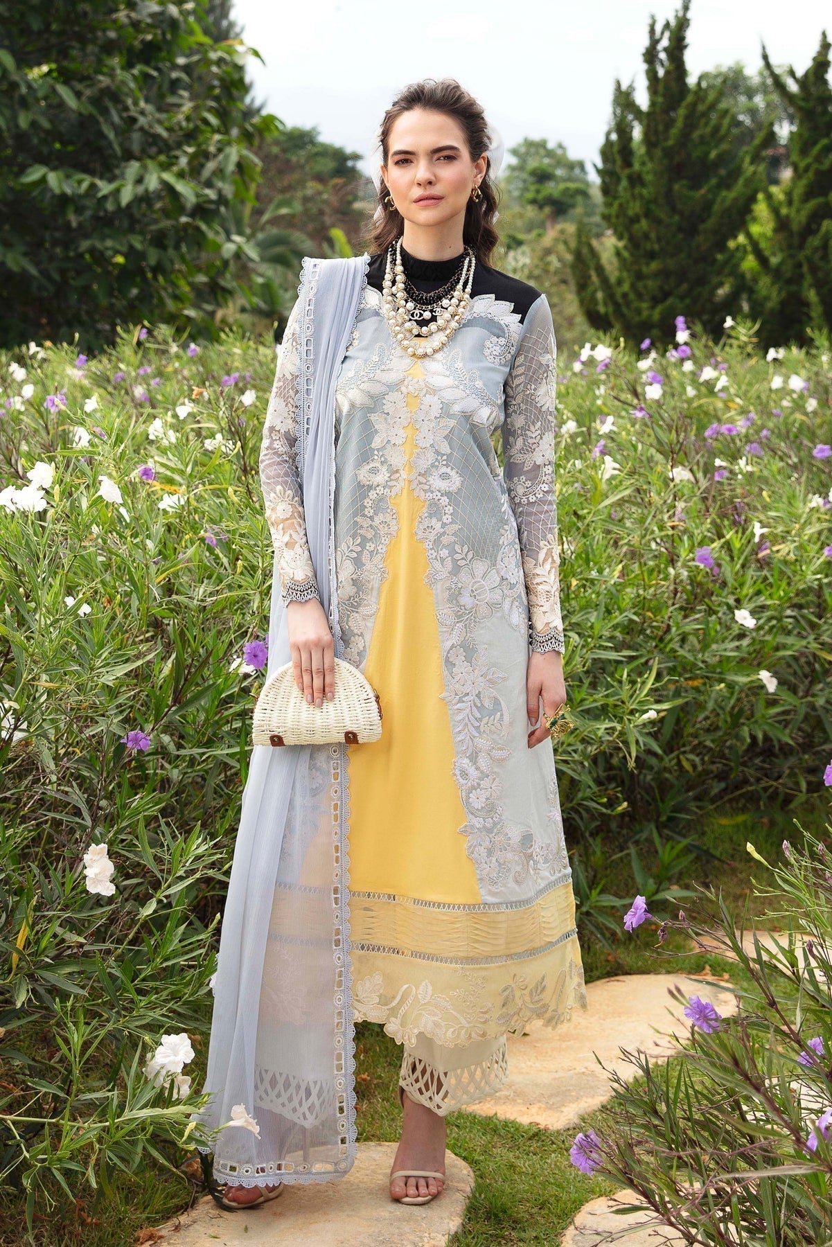 Sable Vogue | Luxury Lawn 24 | Leena - House Of Hania