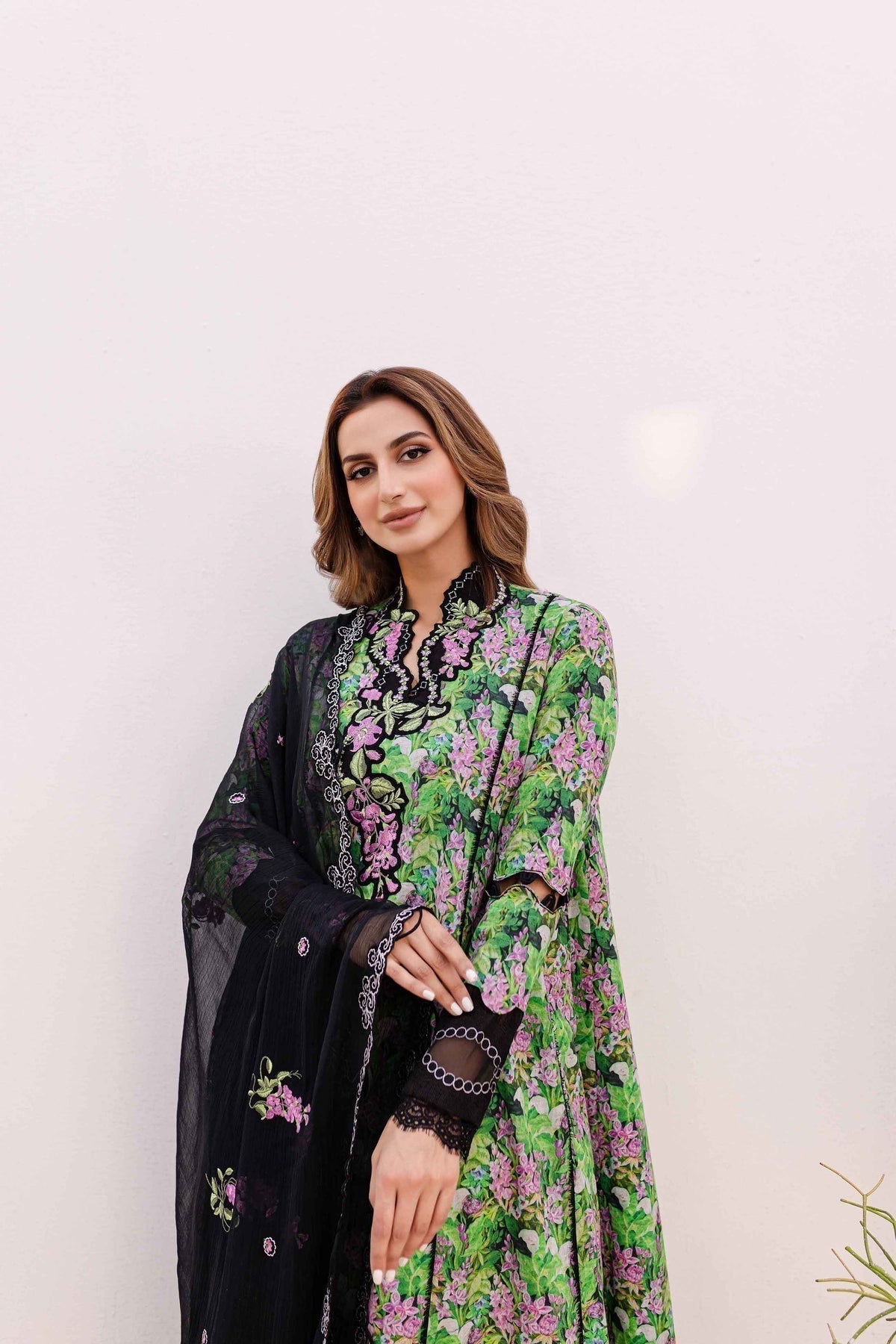 Sable Vogue | Shiree Lawn 24 | Black Iris - House Of Hania