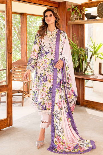 Sable Vogue | Shiree Lawn 24 | Pink Gardenia - House Of Hania