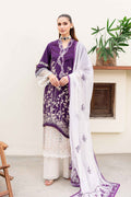 Sable Vogue | Shiree Lawn 24 | Plum Orchid - House Of Hania