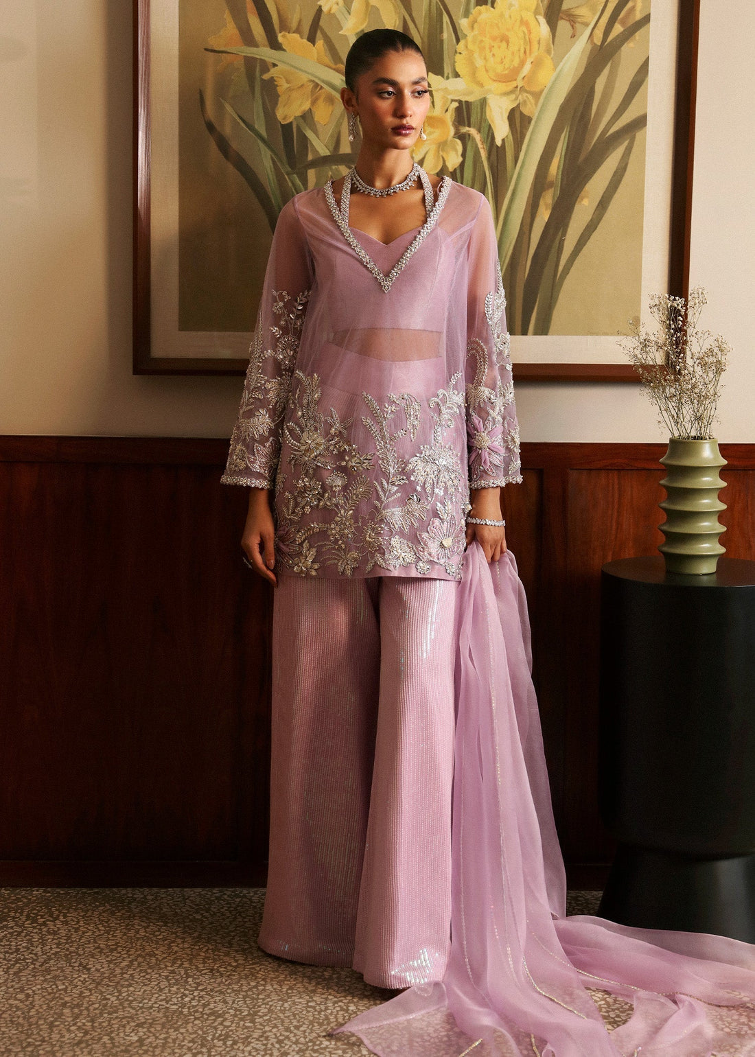 Sadaf Fawad Khan | Late Checkout at the Fred | Purple Charm - House Of Hania