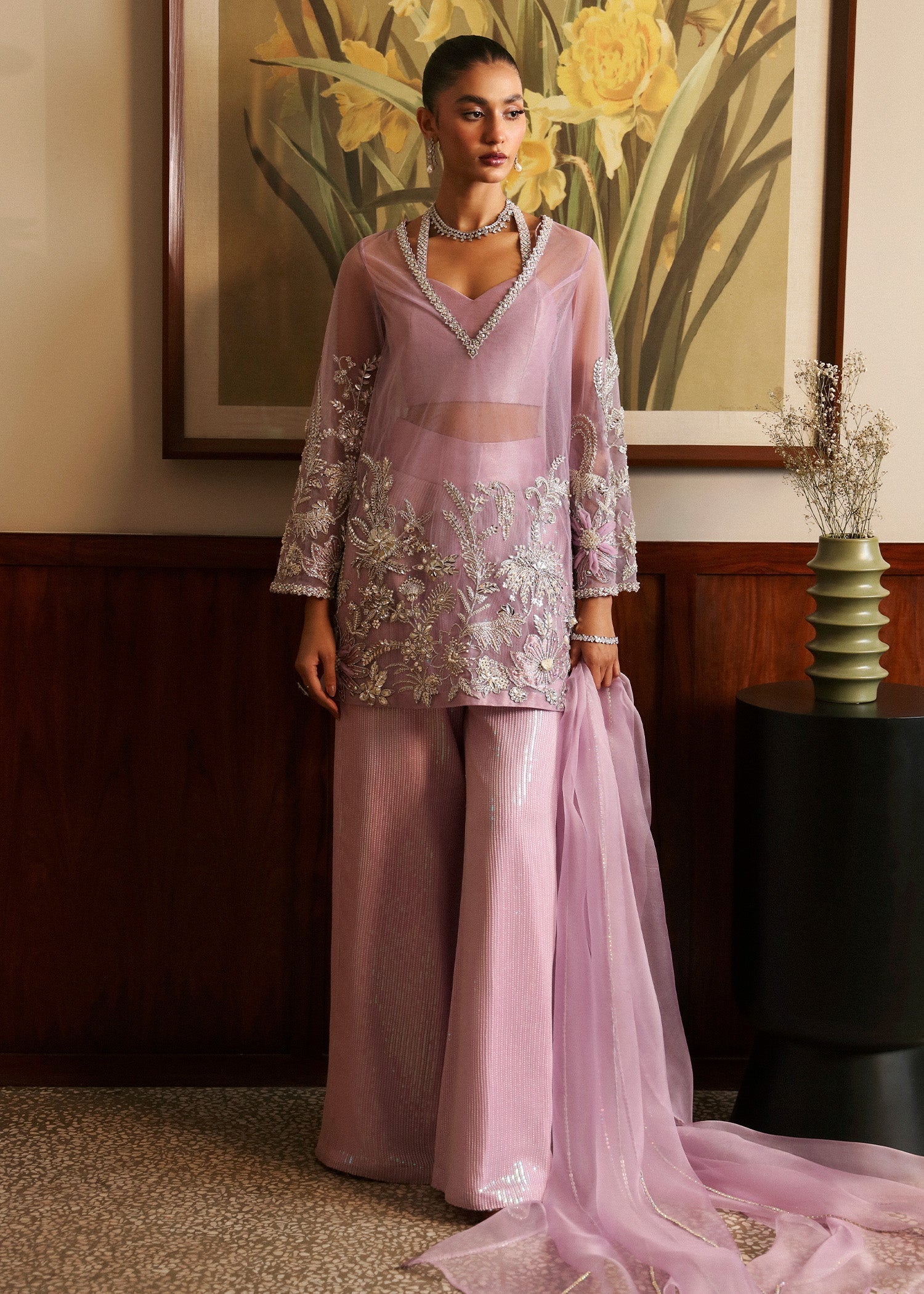 Sadaf Fawad Khan | Late Checkout at the Fred | Purple Charm - House Of Hania