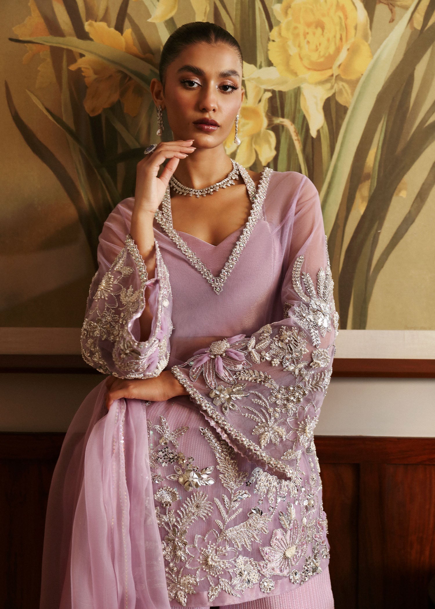 Sadaf Fawad Khan | Late Checkout at the Fred | Purple Charm - House Of Hania