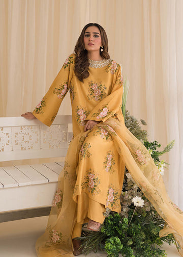 Sadaf Fawad Khan | Lyla Festive Pret | Lemon Zest - House Of Hania