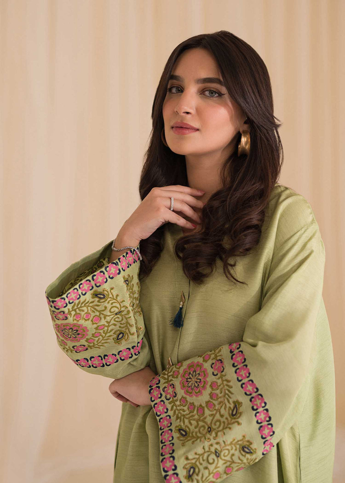 Sadaf Fawad Khan | Lyla Festive Pret | Moss - House Of Hania