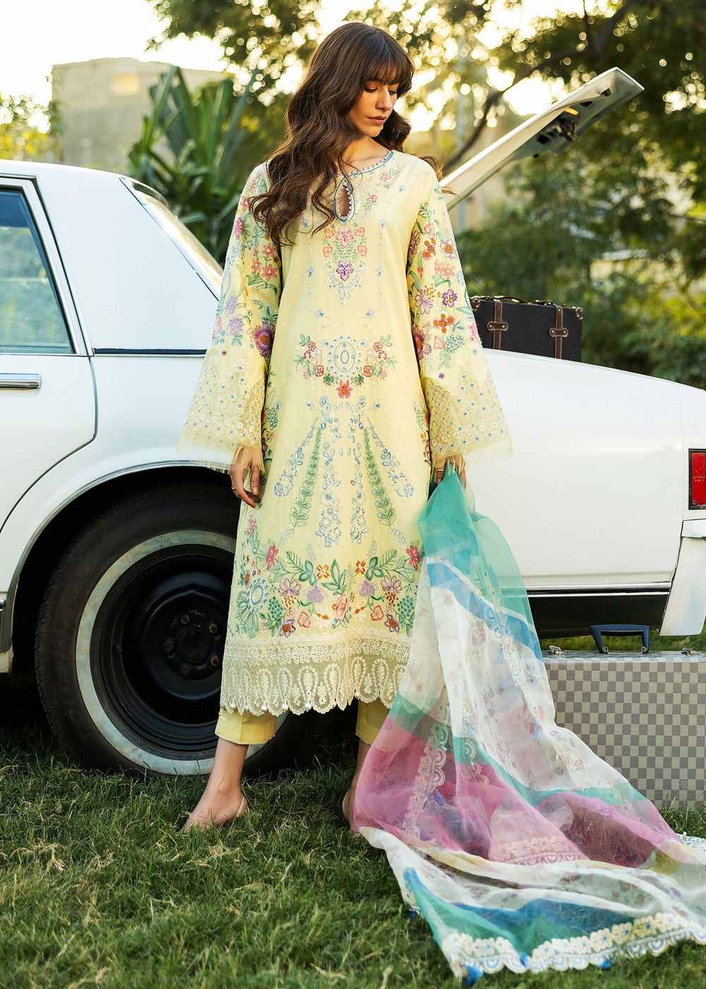 Sadaf Fawad Khan | Siraa Lawn 25 | MID SUMMER EVENING - B - House Of Hania