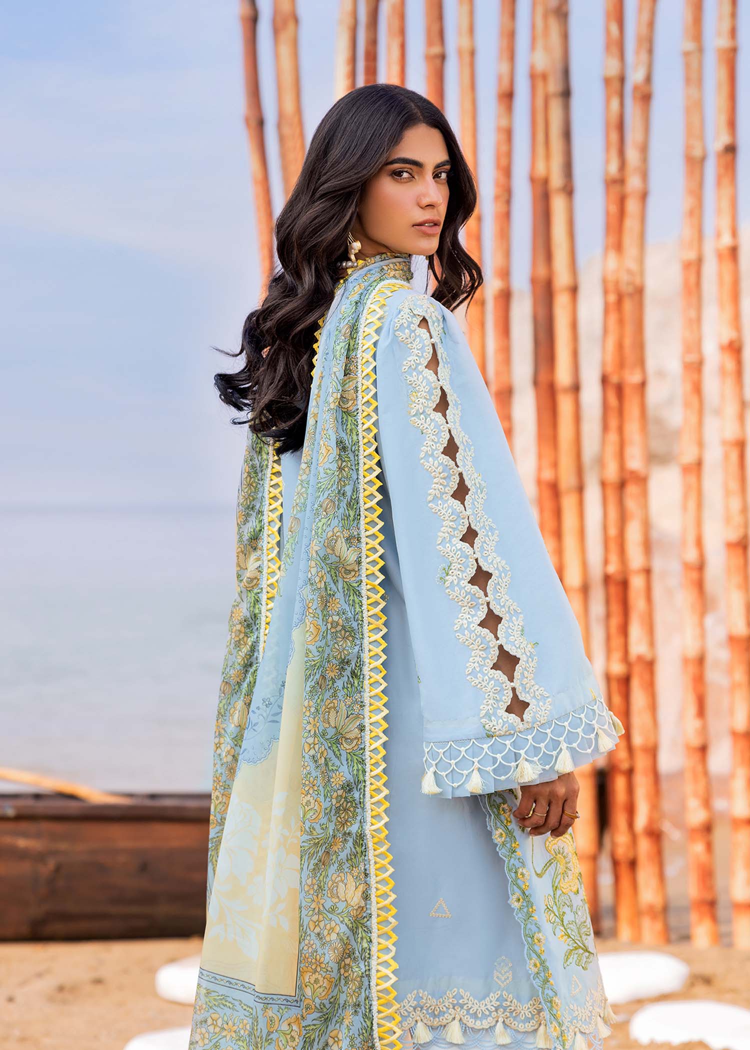 Sadaf Fawad Khan | Siraa Luxury Lawn 24| Amani (B) - House Of Hania