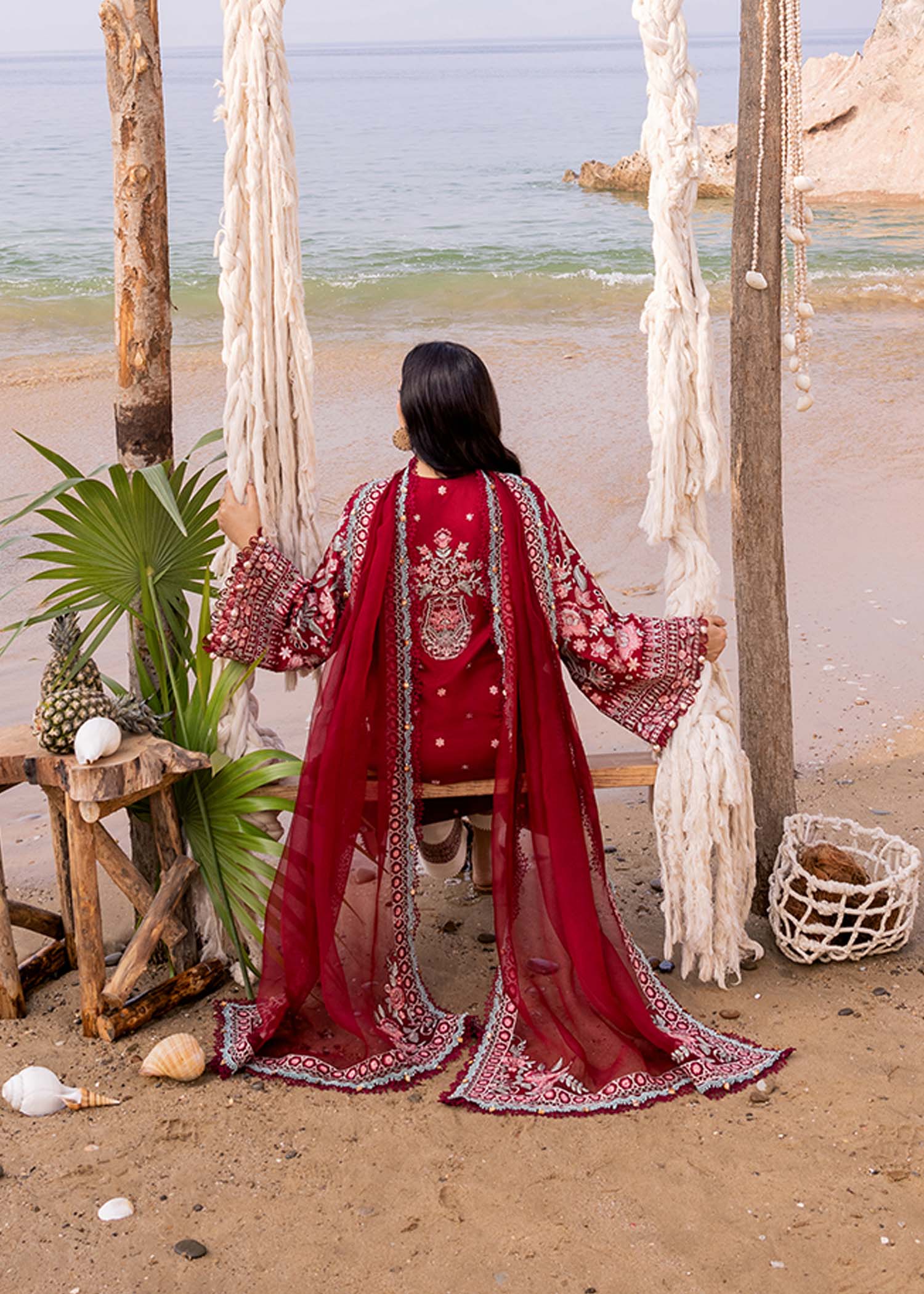 Sadaf Fawad Khan | Siraa Luxury Lawn 24| Calah (A) - House Of Hania