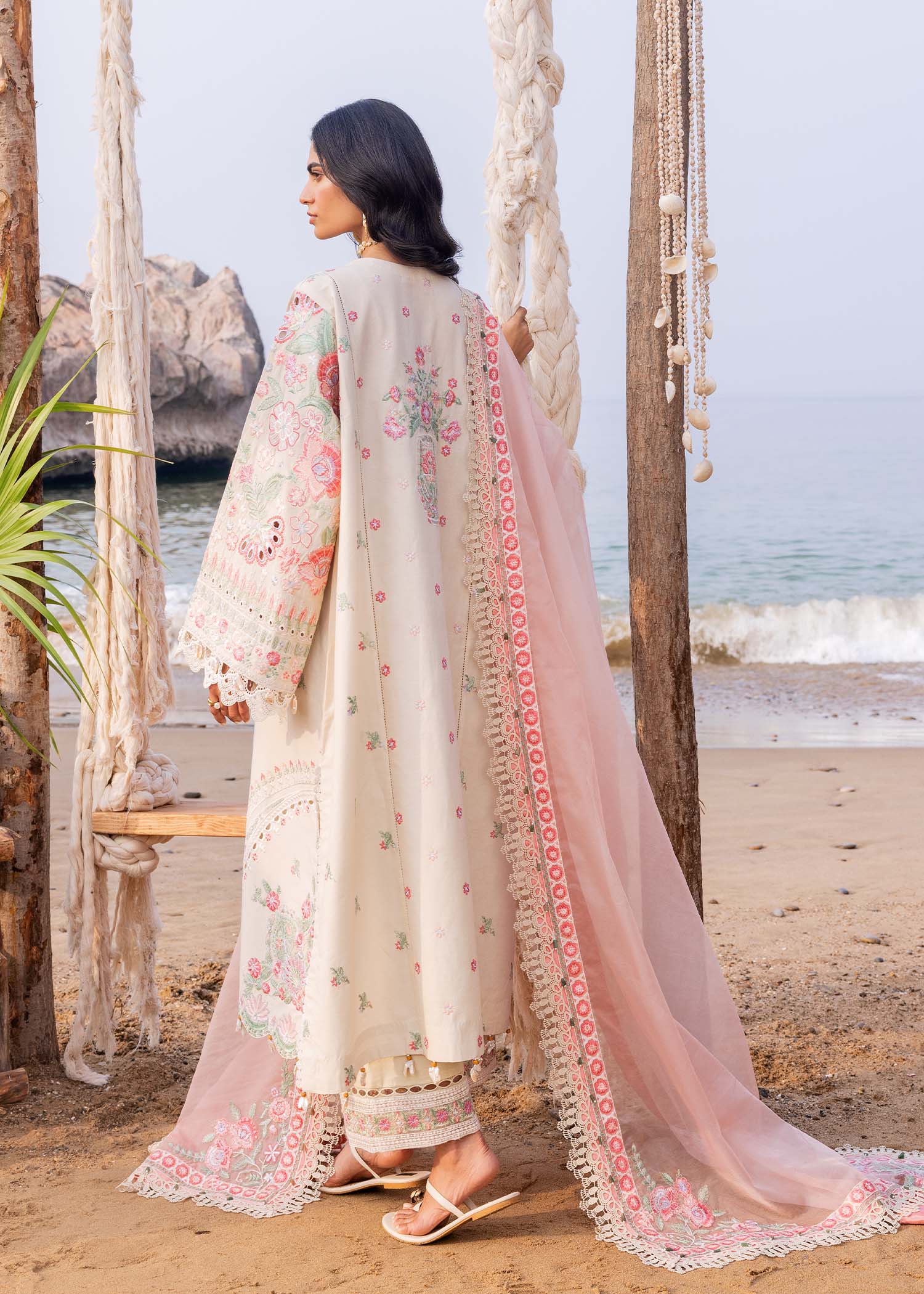 Sadaf Fawad Khan | Siraa Luxury Lawn 24| Calah (B) - House Of Hania