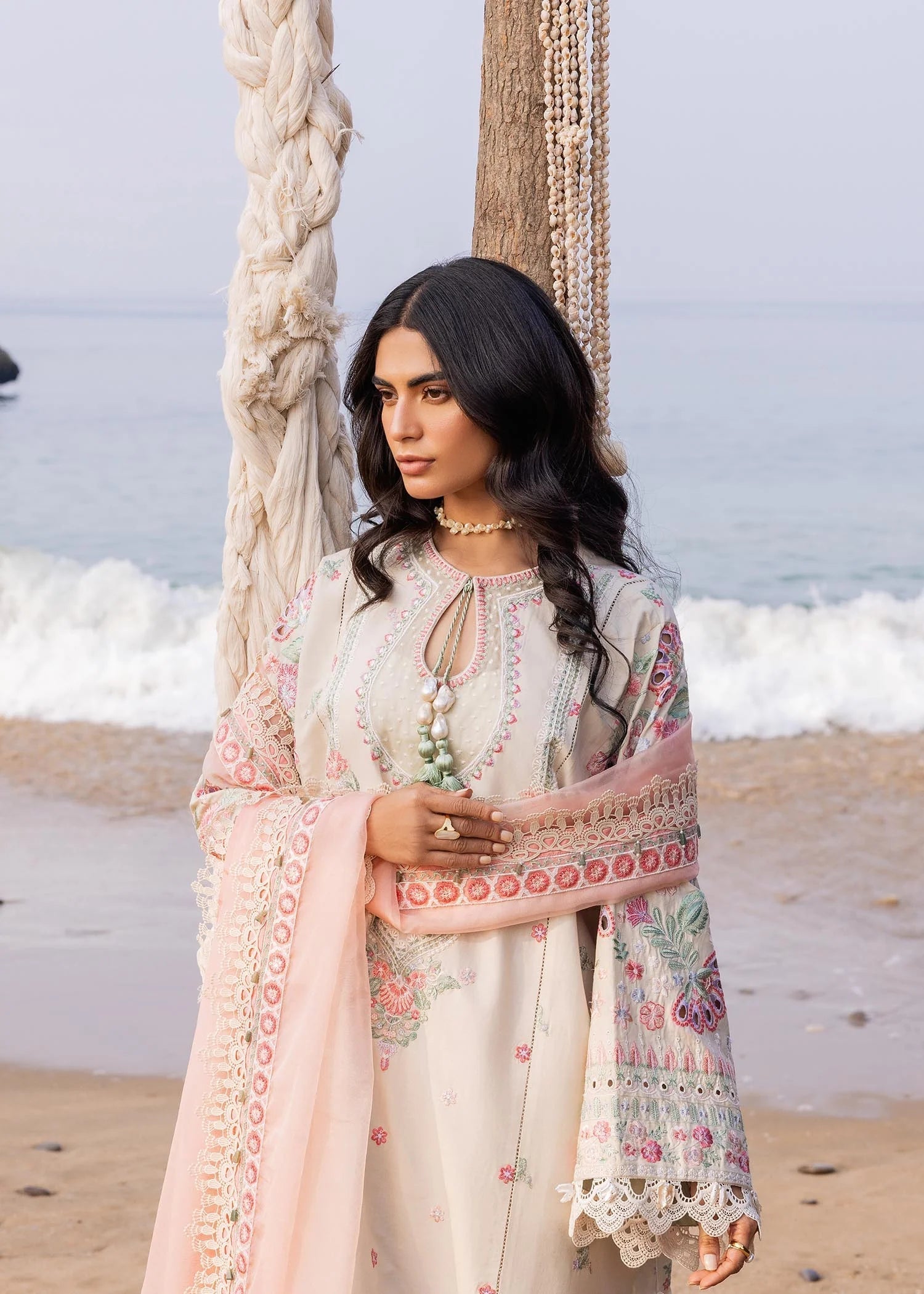 Sadaf Fawad Khan | Siraa Luxury Lawn 24| Calah (B) - House Of Hania