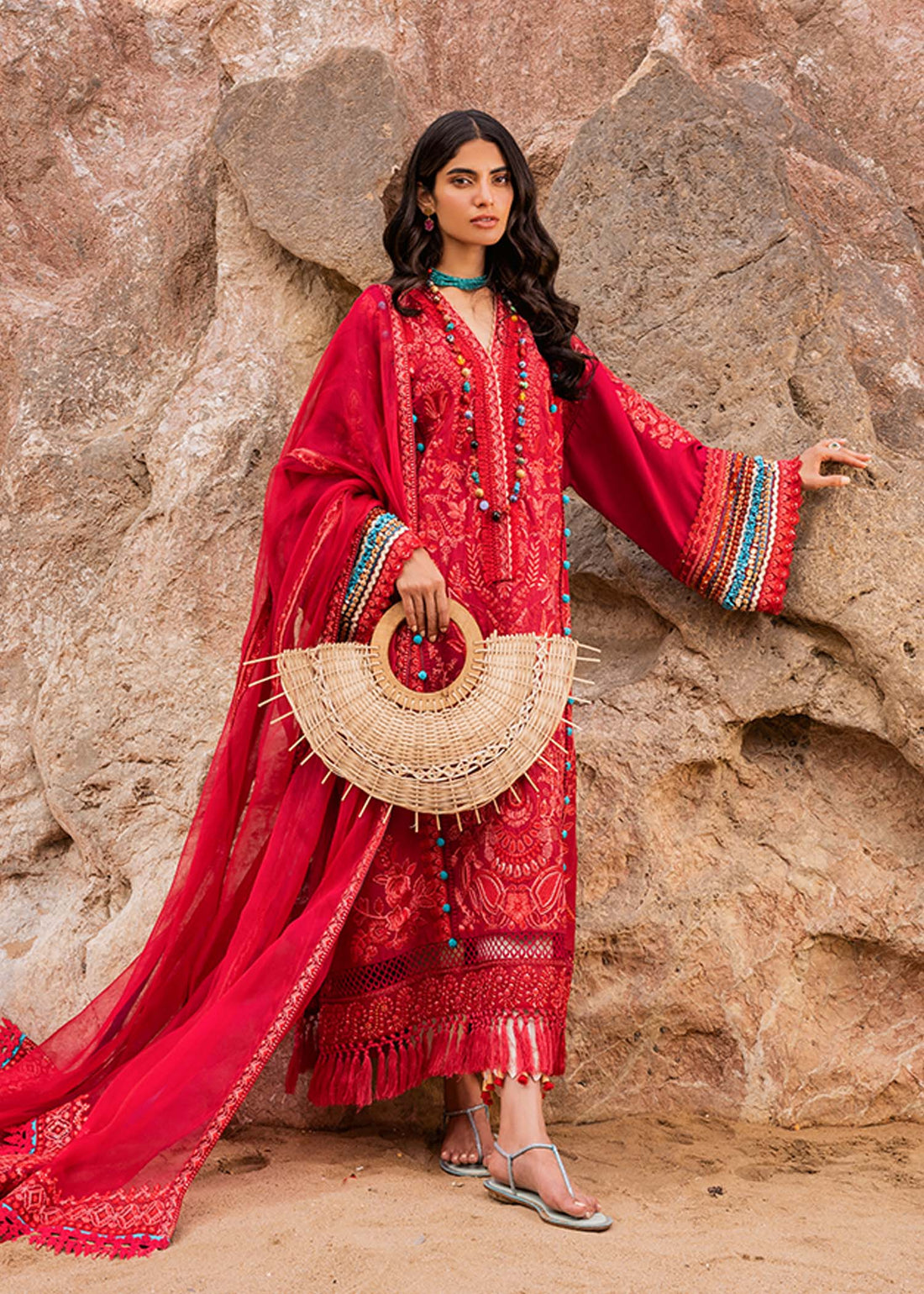 Sadaf Fawad Khan | Siraa Luxury Lawn 24| Elaheh (B) - House Of Hania