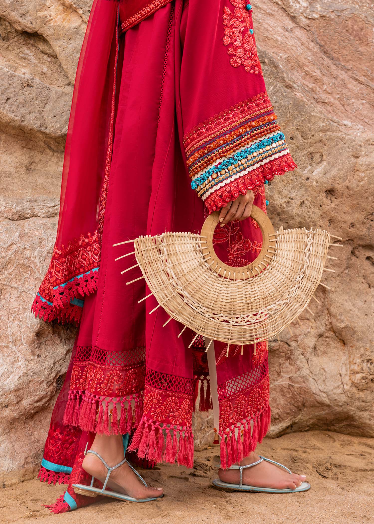 Sadaf Fawad Khan | Siraa Luxury Lawn 24| Elaheh (B) - House Of Hania