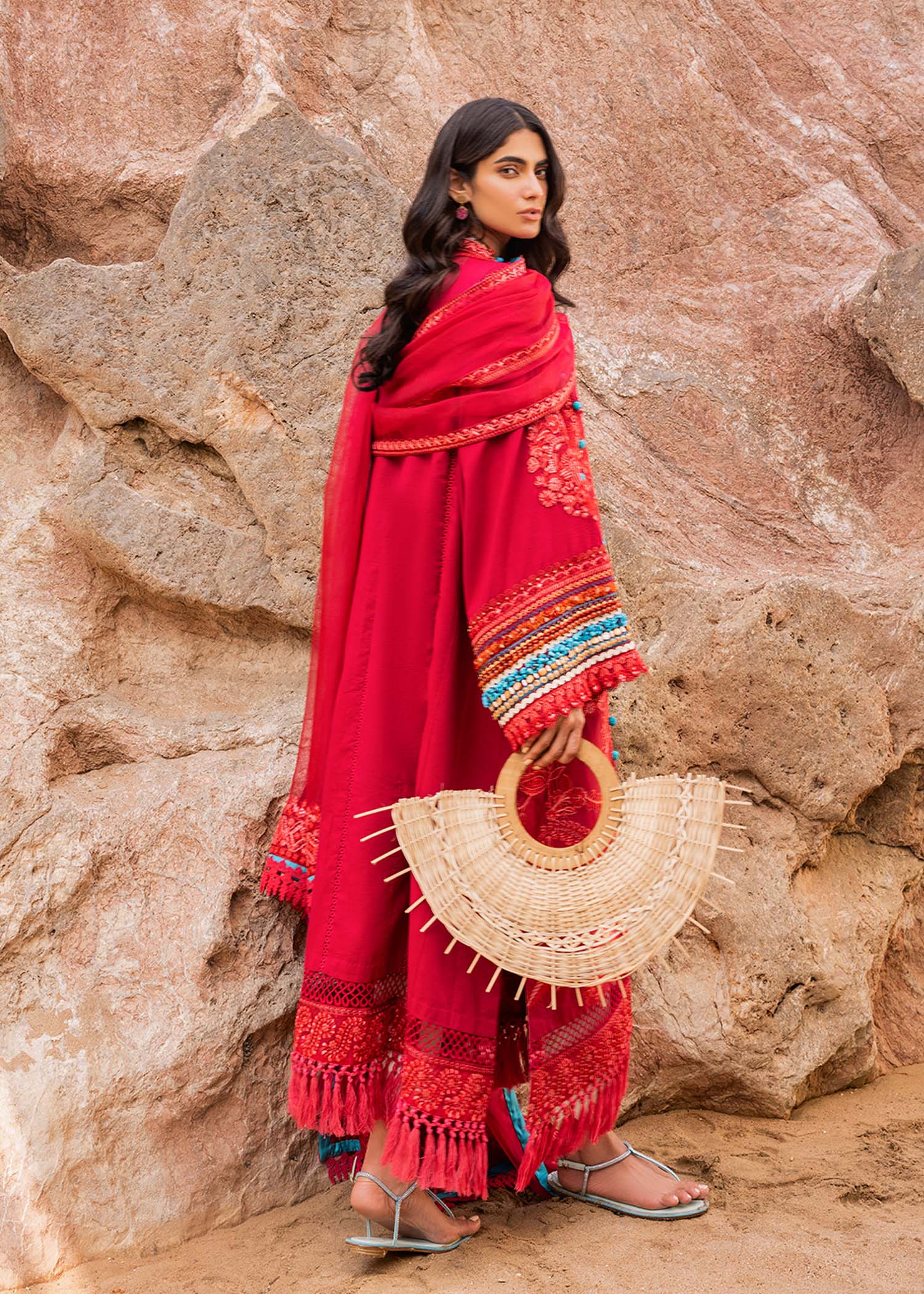 Sadaf Fawad Khan | Siraa Luxury Lawn 24| Elaheh (B) - House Of Hania