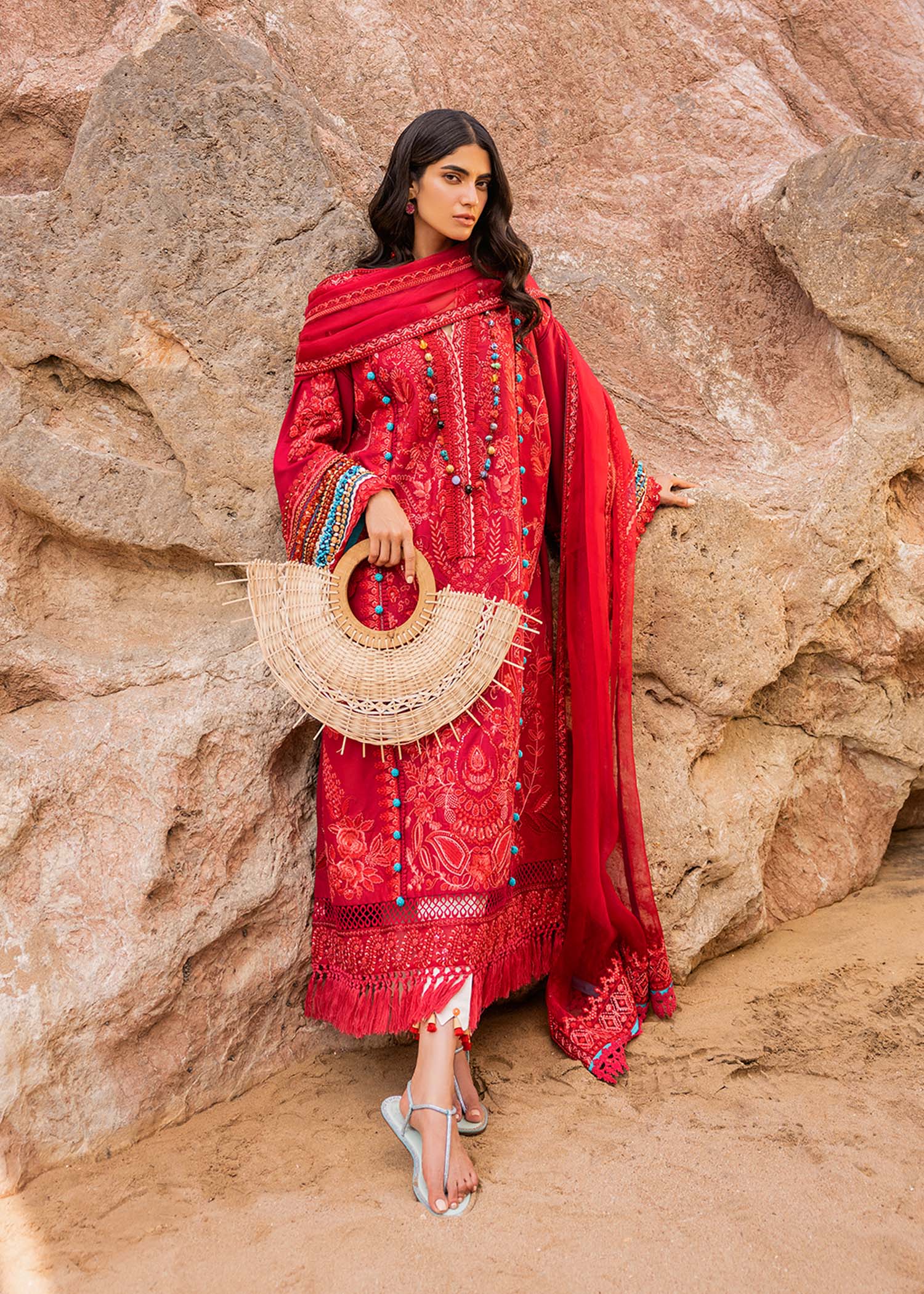 Sadaf Fawad Khan | Siraa Luxury Lawn 24| Elaheh (B) - House Of Hania