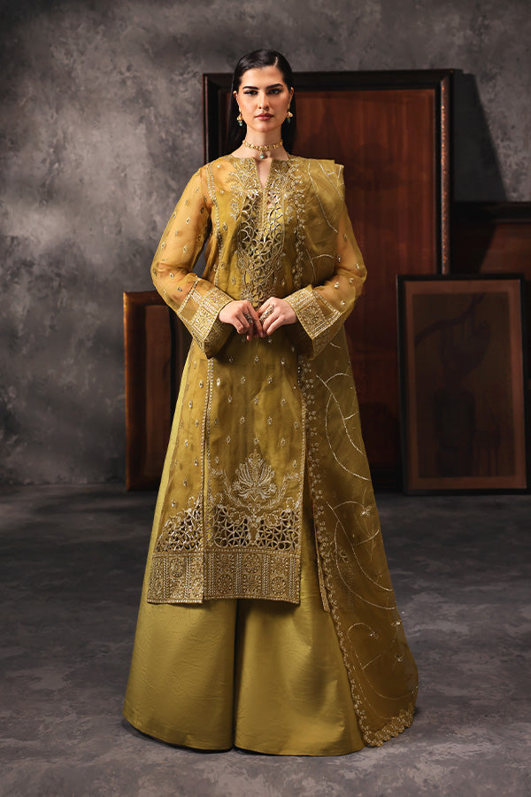 Saffron | Aatish Formals | Shola-e-Noor - House Of Hania