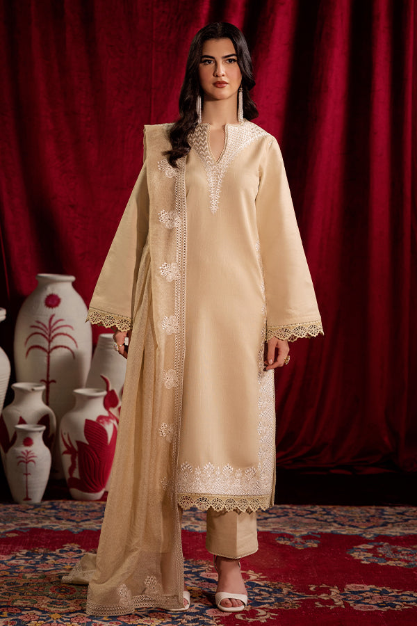 Saffron | Celestial Fall 24 |  FROSTED BEIGE - House Of Hania