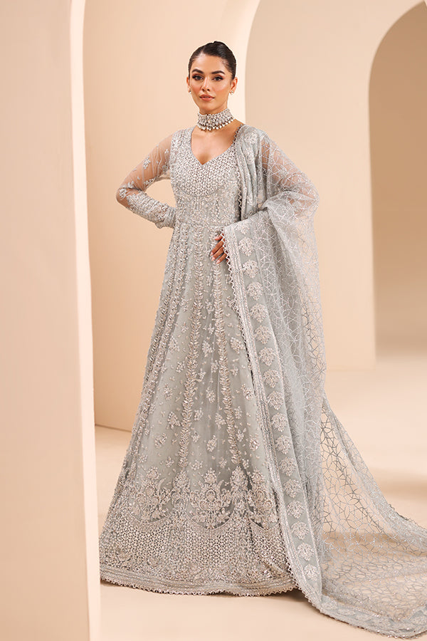 Saffron | Edel Formals Collection 24 |  04 Silver Whisper - House Of Hania