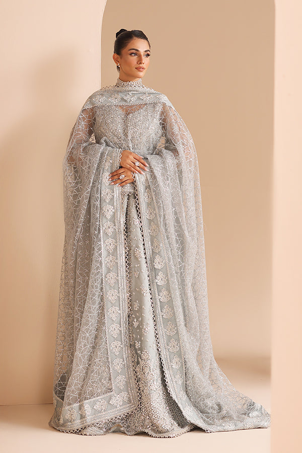 Saffron | Edel Formals Collection 24 |  04 Silver Whisper - House Of Hania