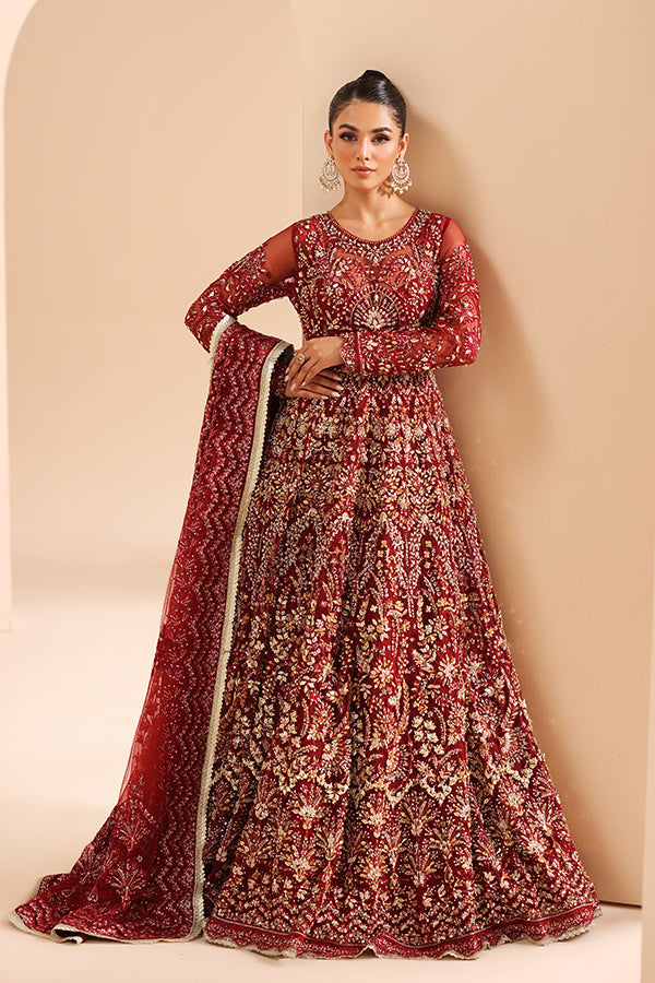 Saffron | Edel Formals Collection 24 |  05 Scarlet Dream - House Of Hania