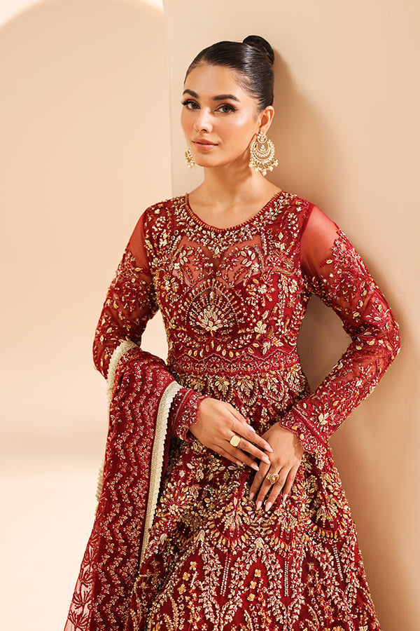 Saffron | Edel Formals Collection 24 |  05 Scarlet Dream - House Of Hania