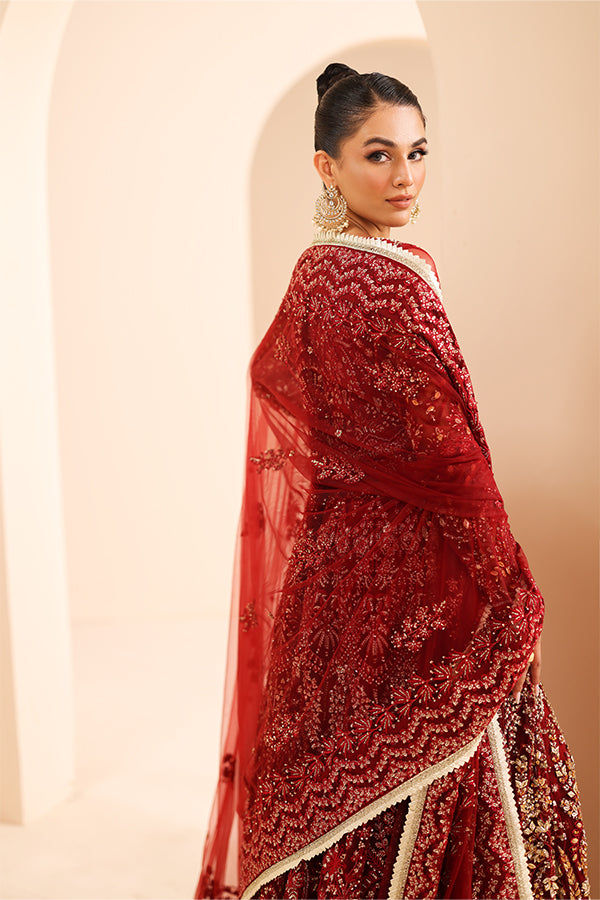 Saffron | Edel Formals Collection 24 |  05 Scarlet Dream - House Of Hania