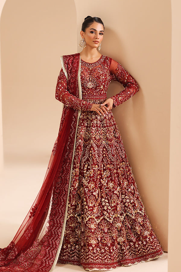 Saffron | Edel Formals Collection 24 |  05 Scarlet Dream - House Of Hania