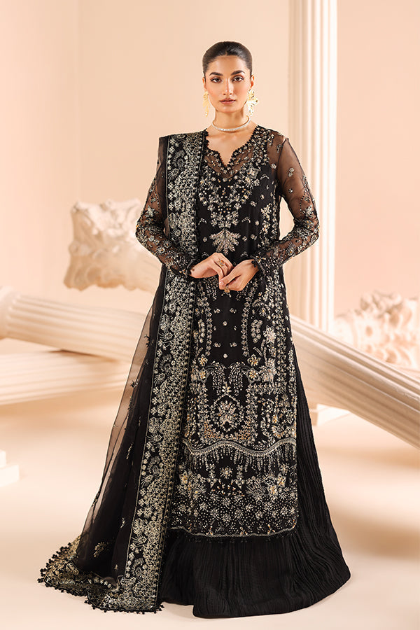 Saffron | Edel Formals Collection 24 |  08 Noir Dewdrop - House Of Hania