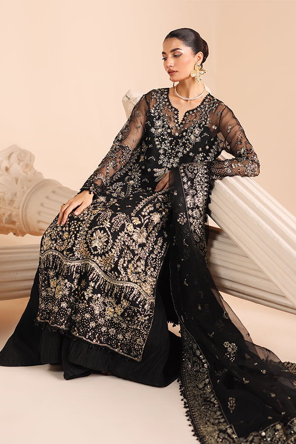 Saffron | Edel Formals Collection 24 |  08 Noir Dewdrop - House Of Hania