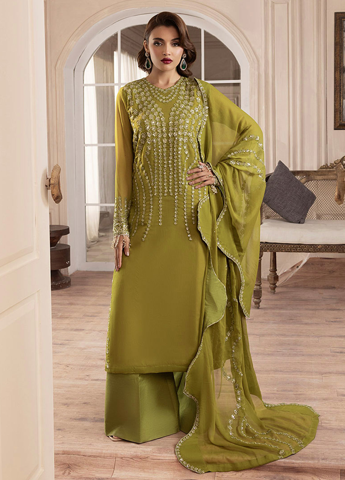 Sahane | Elyssa Festive Chiffon | CT-19001 Eve - ELYSSA - House Of Hania