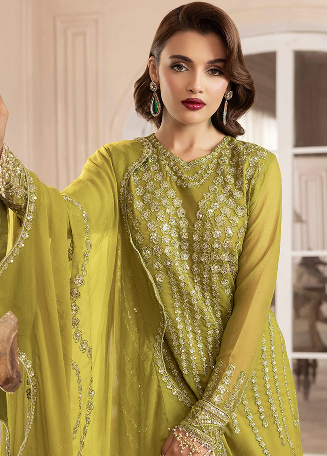 Sahane | Elyssa Festive Chiffon | CT-19001 Eve - ELYSSA - House Of Hania