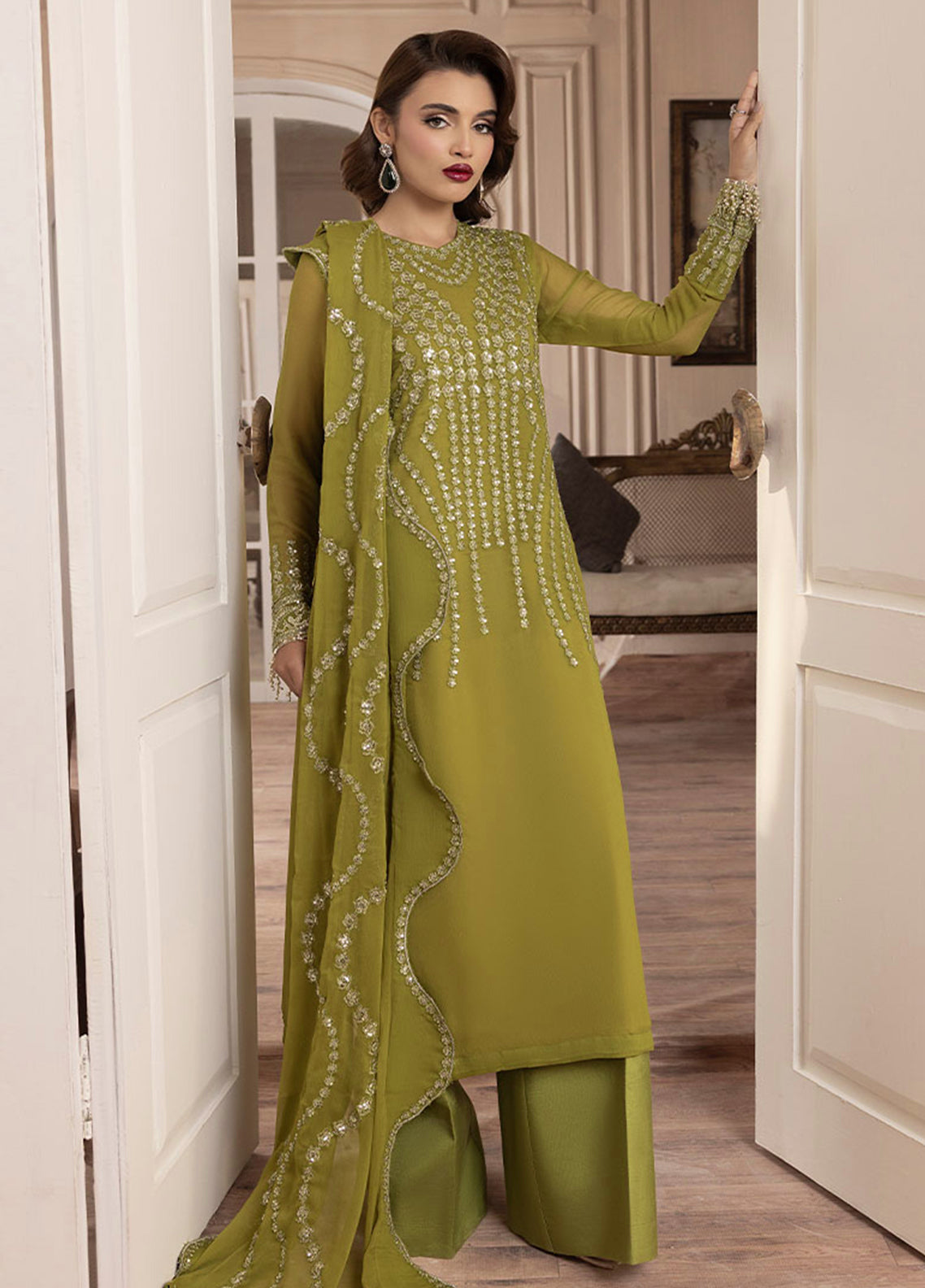 Sahane | Elyssa Festive Chiffon | CT-19001 Eve - ELYSSA - House Of Hania