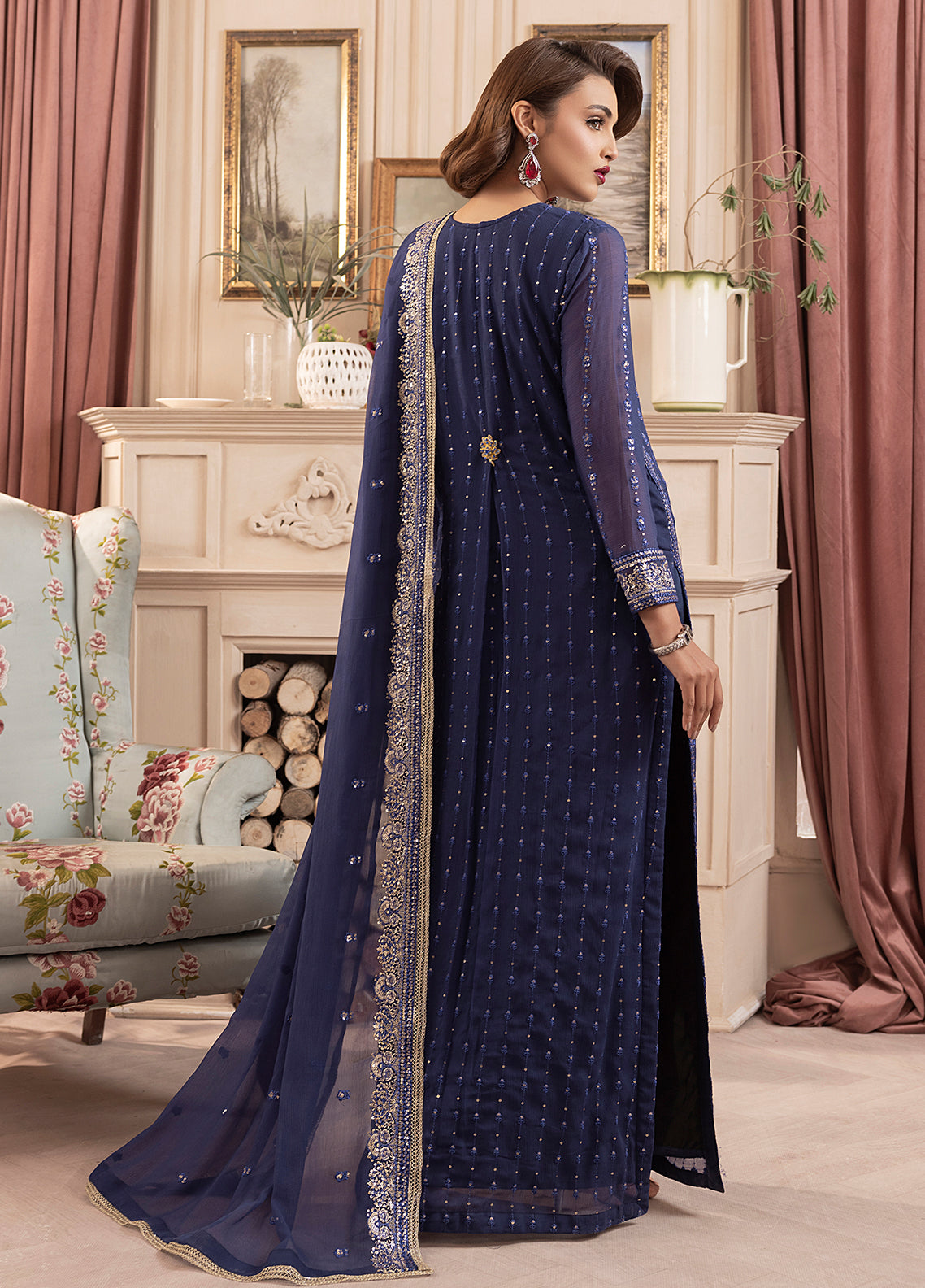 Sahane | Elyssa Festive Chiffon | CT-19002 Elle - ELYSSA - House Of Hania