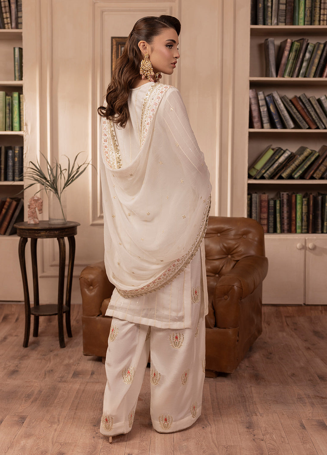 Sahane | Elyssa Festive Chiffon | CT-19005 Perle - ELYSSA - House Of Hania
