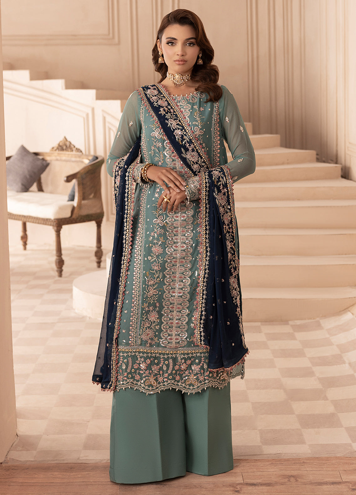 Sahane | Elyssa Festive Chiffon | ELYSSA - House Of Hania