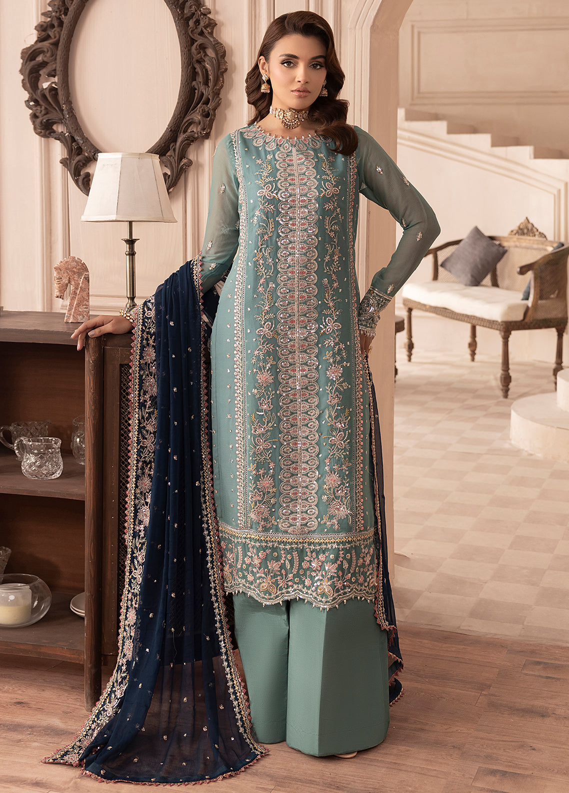 Sahane | Elyssa Festive Chiffon | ELYSSA - House Of Hania
