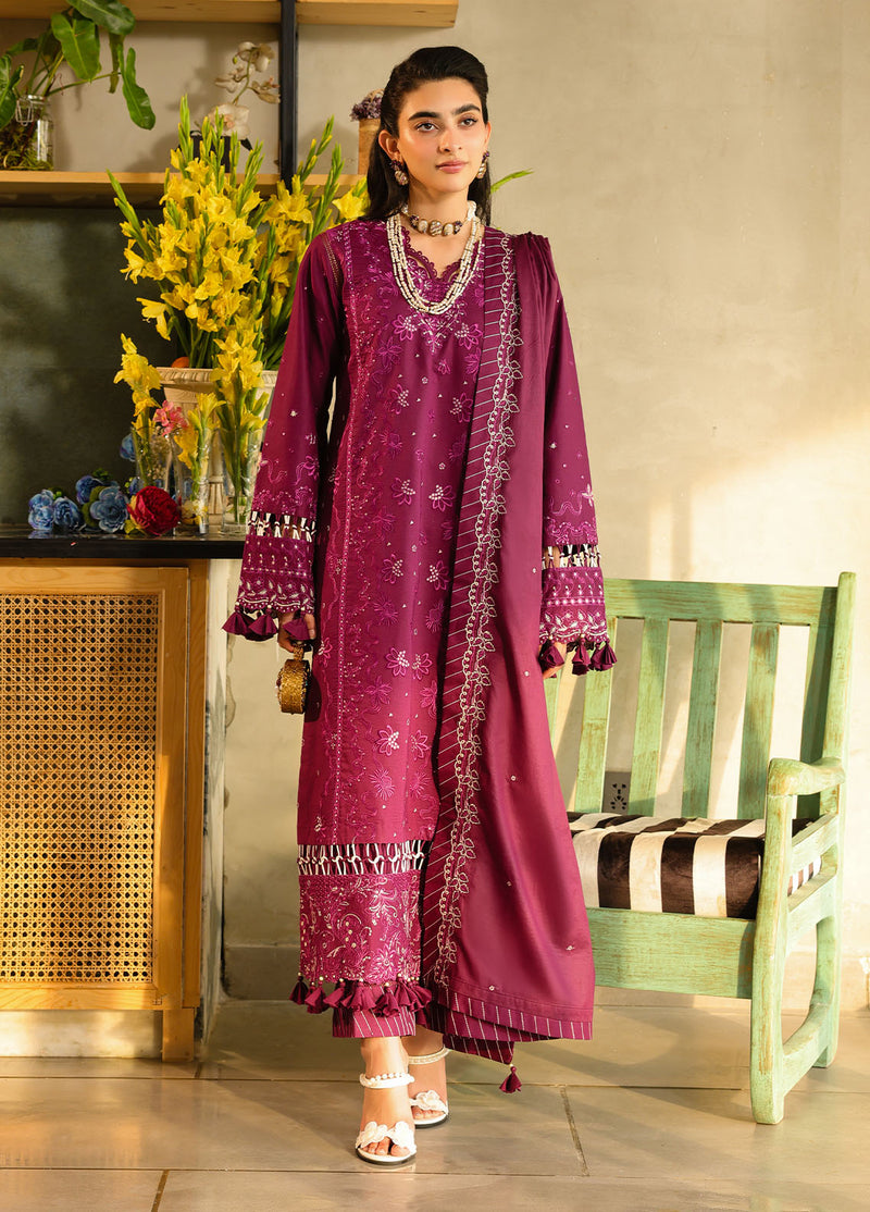 Sahane | In Laws in Lawn Eid Edit |  CT-21002 Berry - House Of Hania