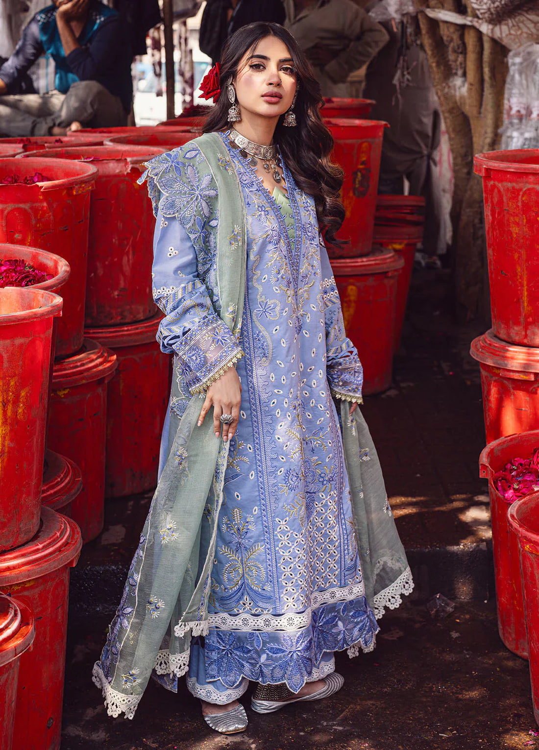 Sahane | Sahakari Chikankari Lawn Edit 24 | Chandni - House Of Hania