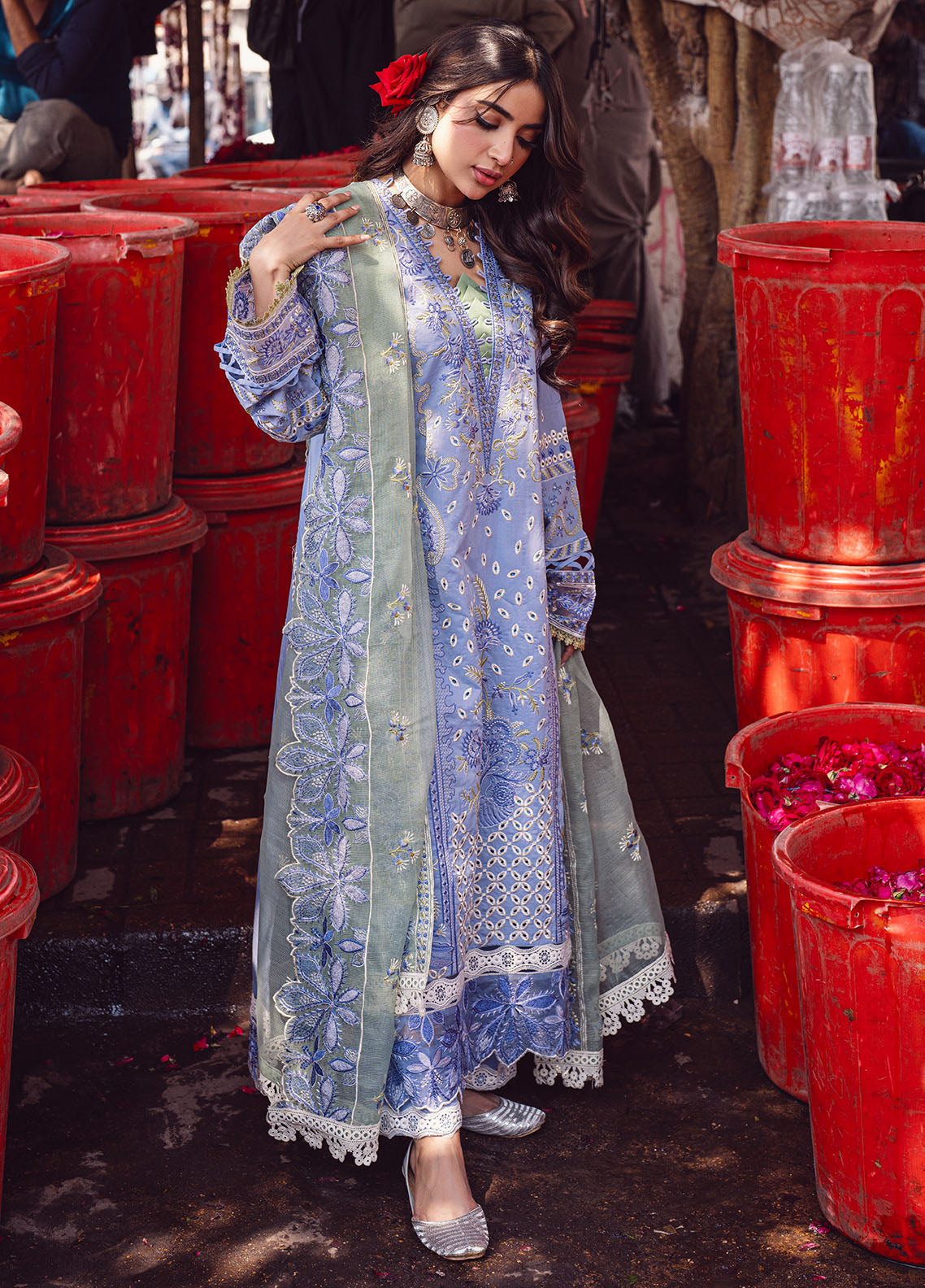 Sahane | Sahakari Chikankari Lawn Edit 24 | Chandni - House Of Hania