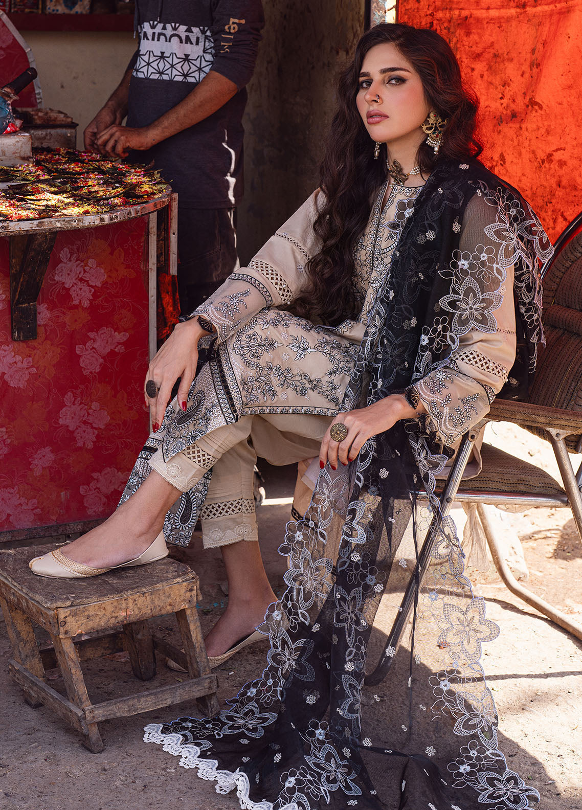 Sahane | Sahakari Chikankari Lawn Edit 24 | Ghazal - House Of Hania