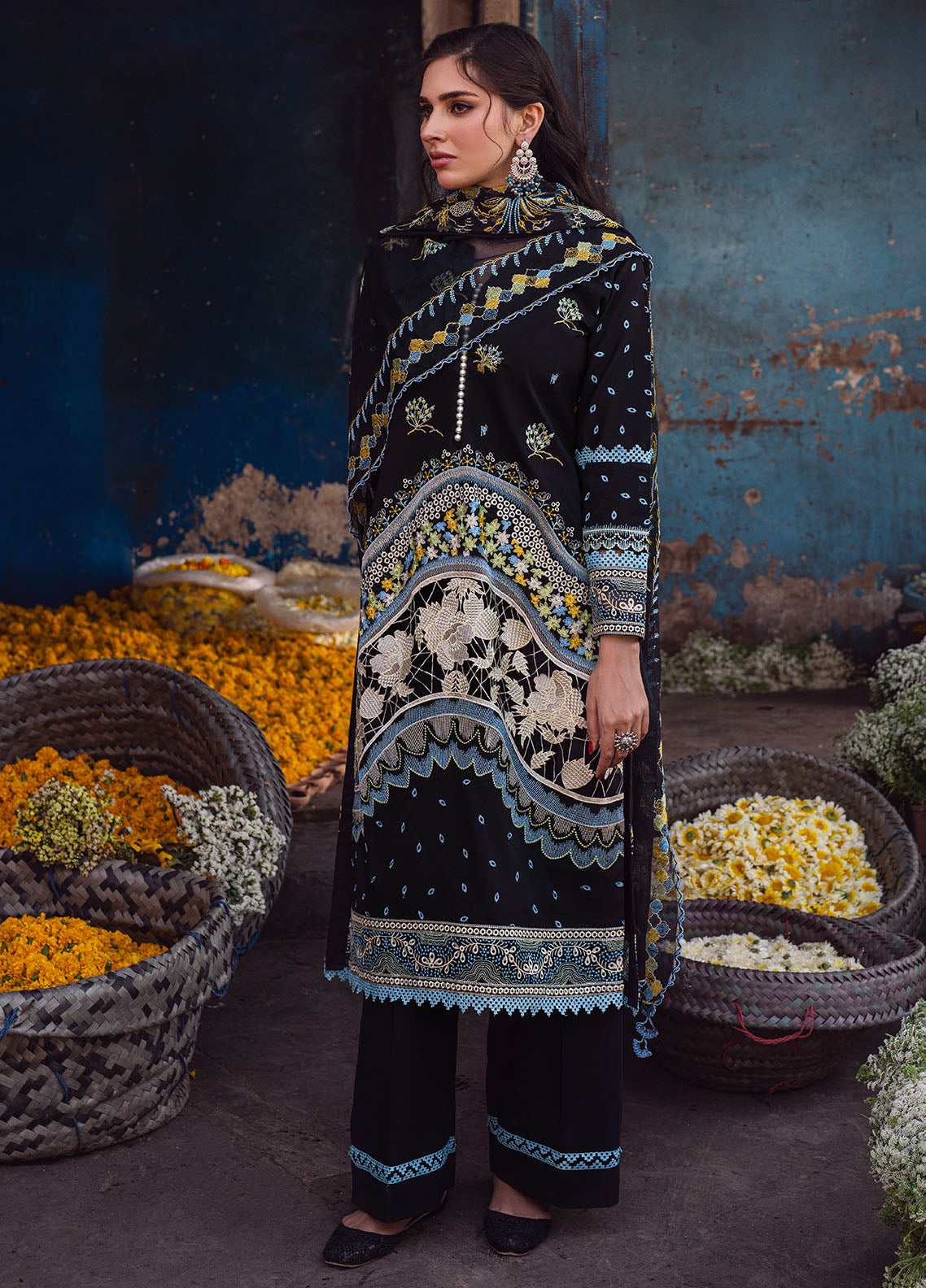 Sahane | Sahakari Chikankari Lawn Edit 24 | Kashish - House Of Hania