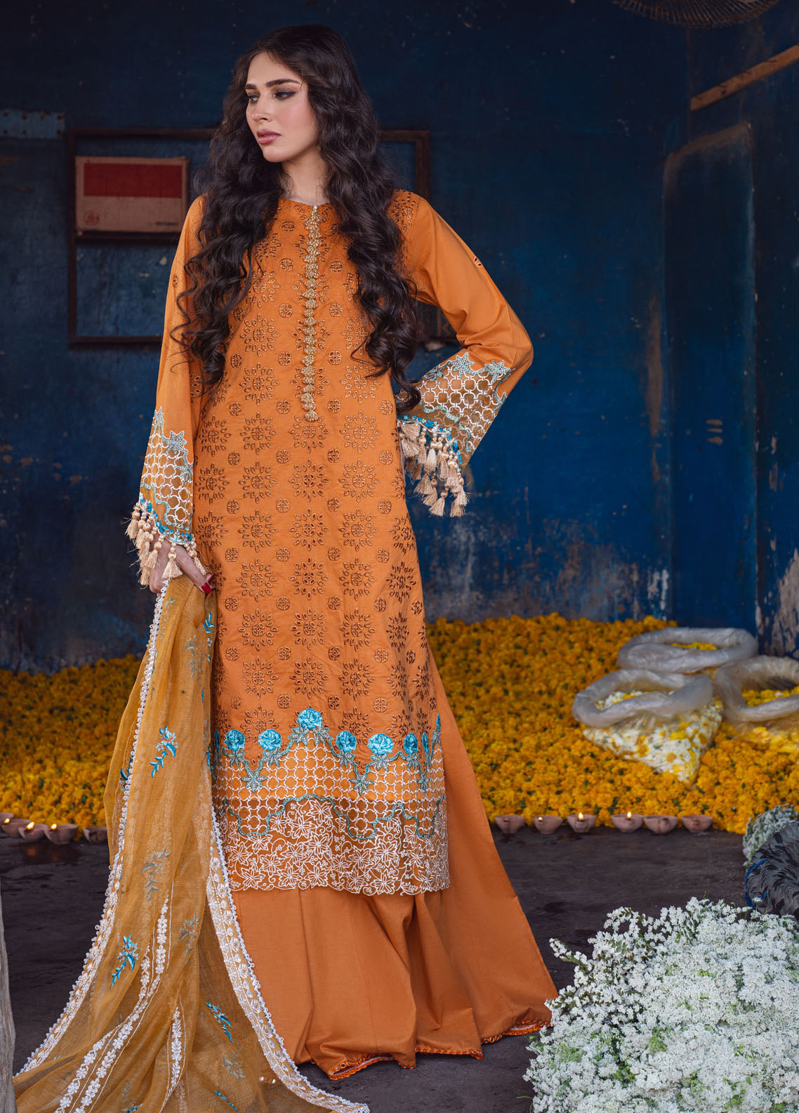 Sahane | Sahakari Chikankari Lawn Edit 24 | Mashal - House Of Hania