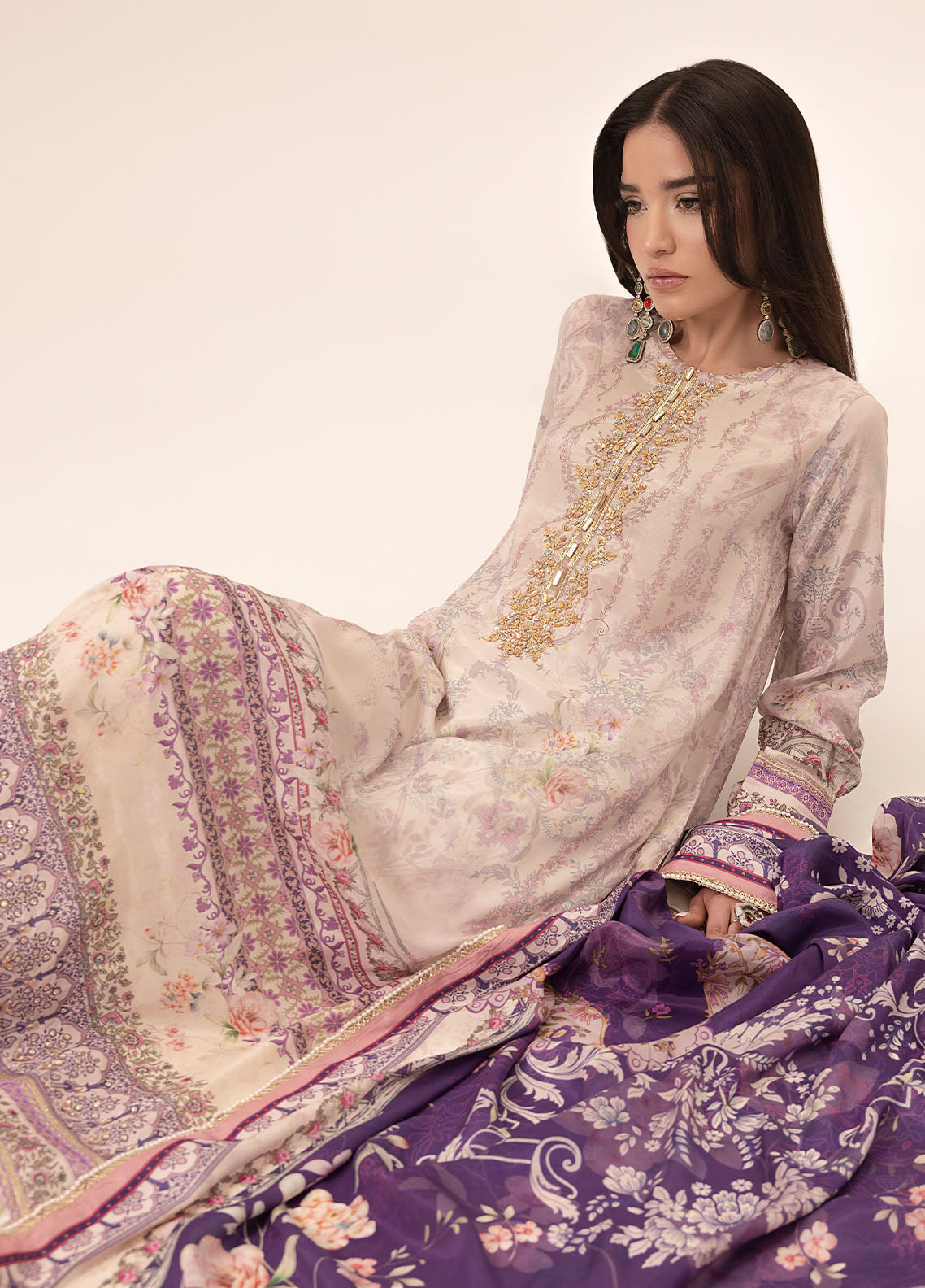 Sahane | Suay Silk Handwork Edit | CT-15003 KAIA - SUAY - House Of Hania