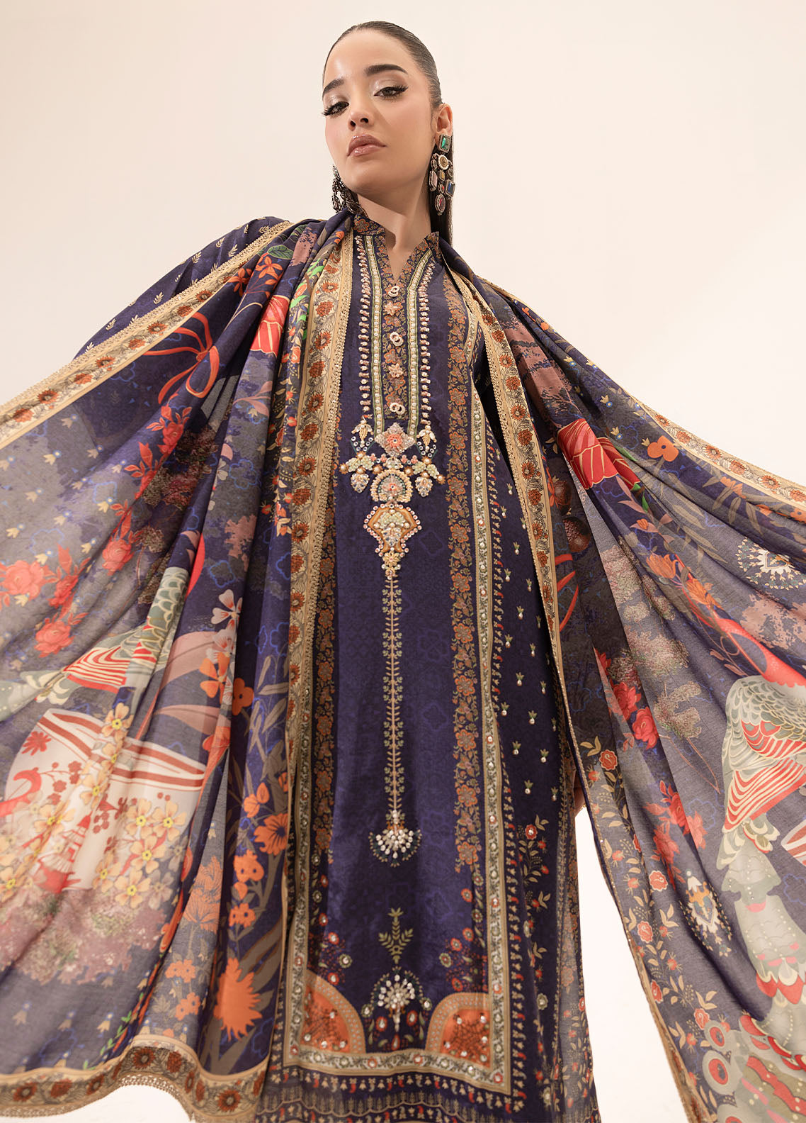 Sahane | Suay Silk Handwork Edit | CT-15006 ETHER - SUAY - House Of Hania