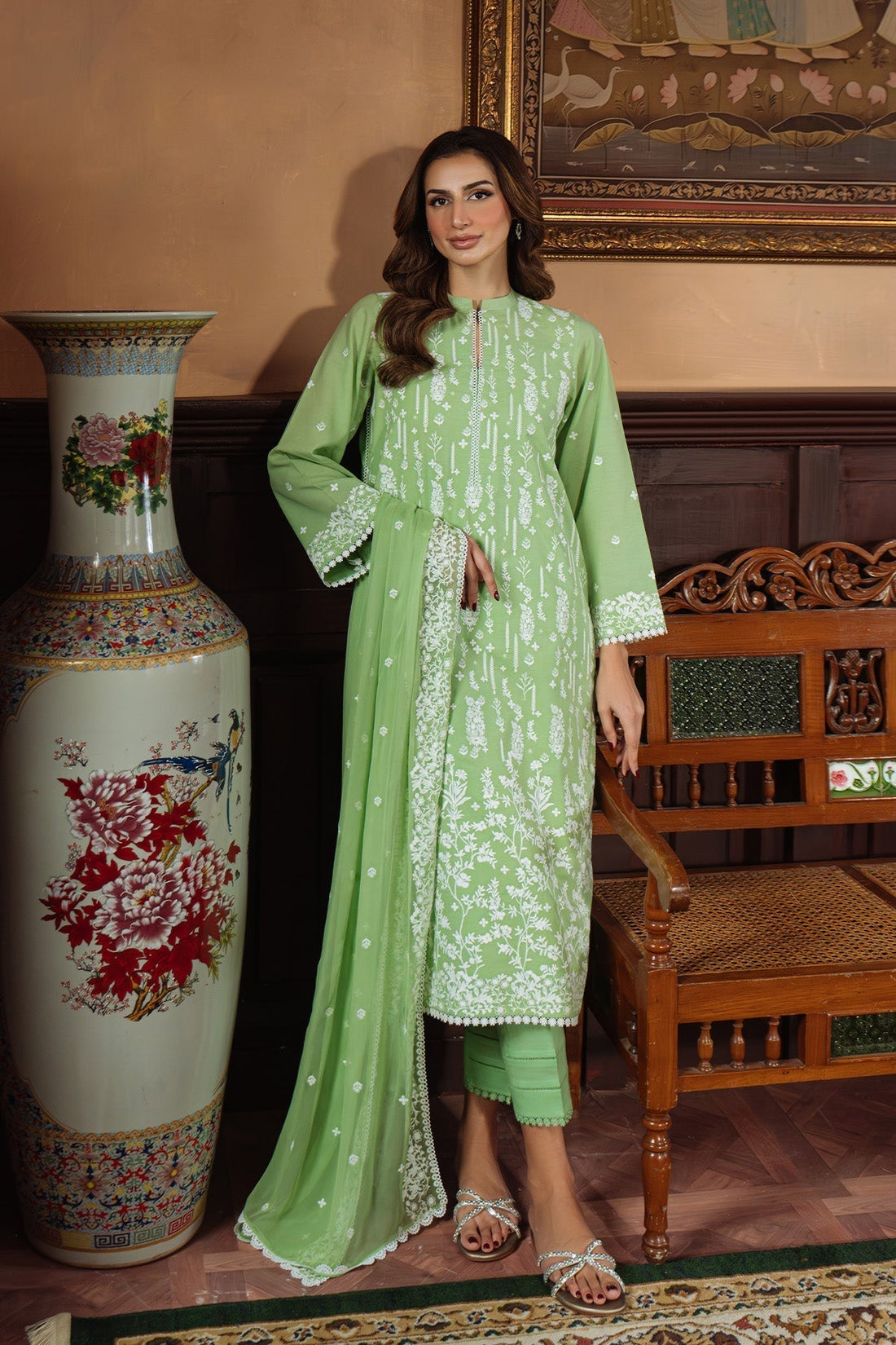 Sahar | Festive Edit Ready to Wear | Celadon Dream - RTW - House Of Hania