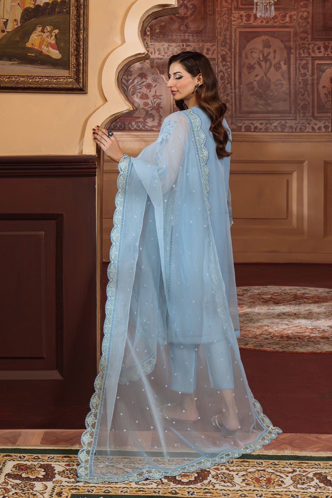 Sahar | Festive Edit Ready to Wear | Glacier Veil - RTW - House Of Hania