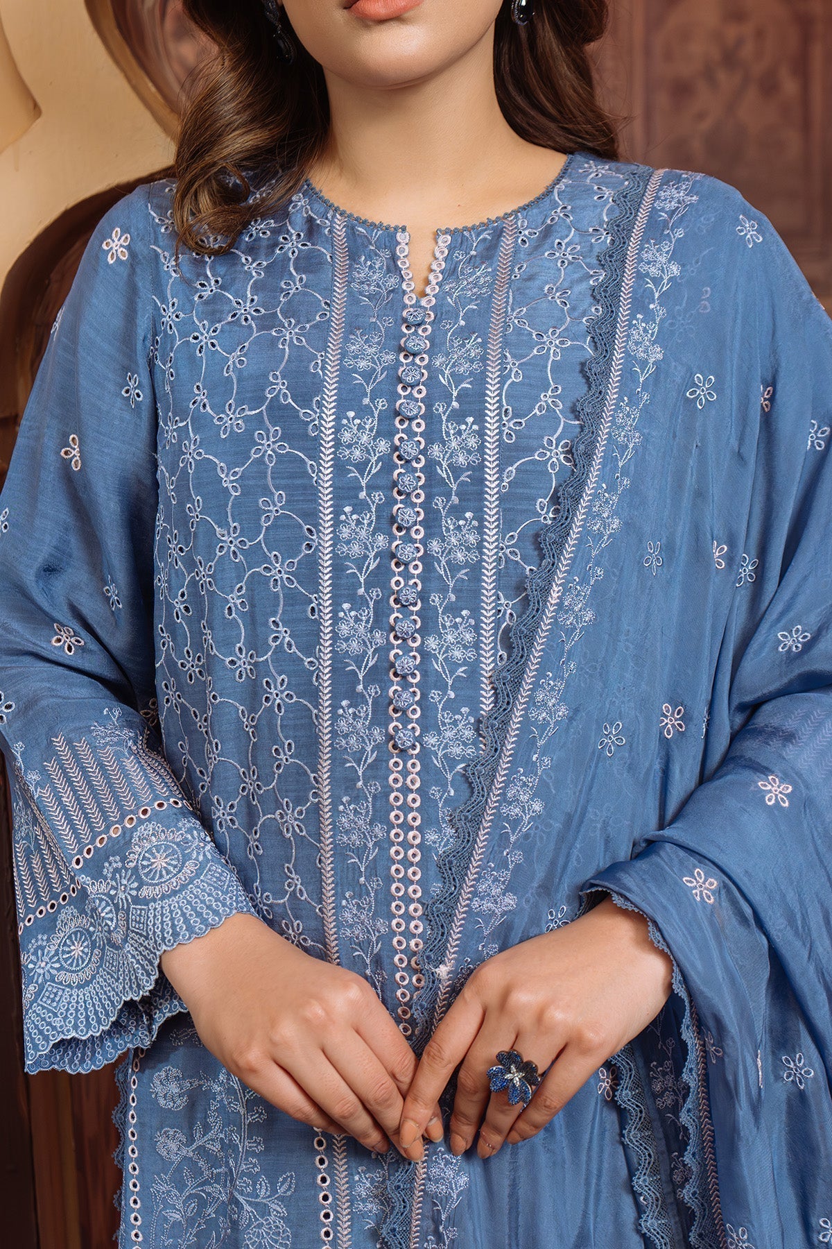Sahar | Festive Edit Ready to Wear | Lagoon Luxe - RTW - House Of Hania