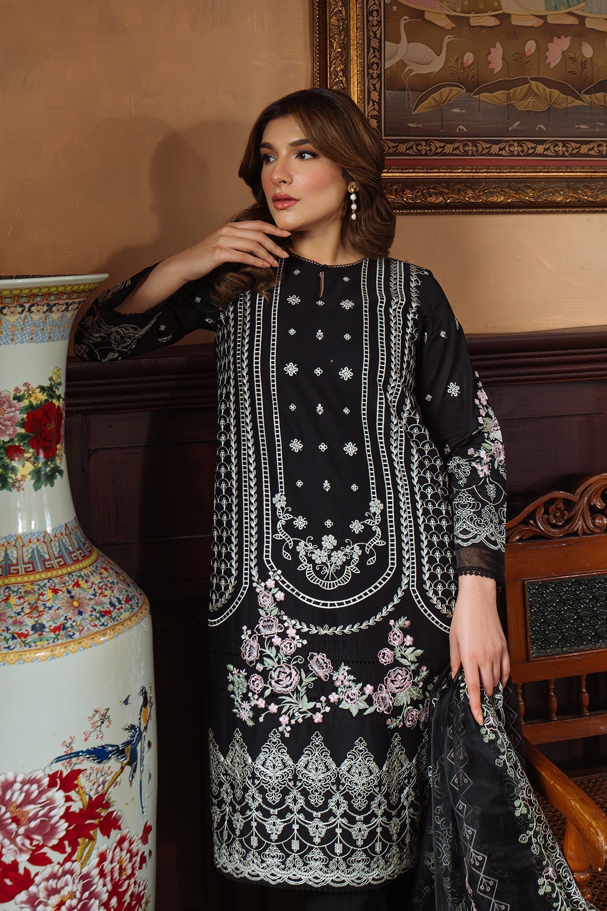 Sahar | Festive Edit Ready to Wear | Raven Poise - RTW - House Of Hania