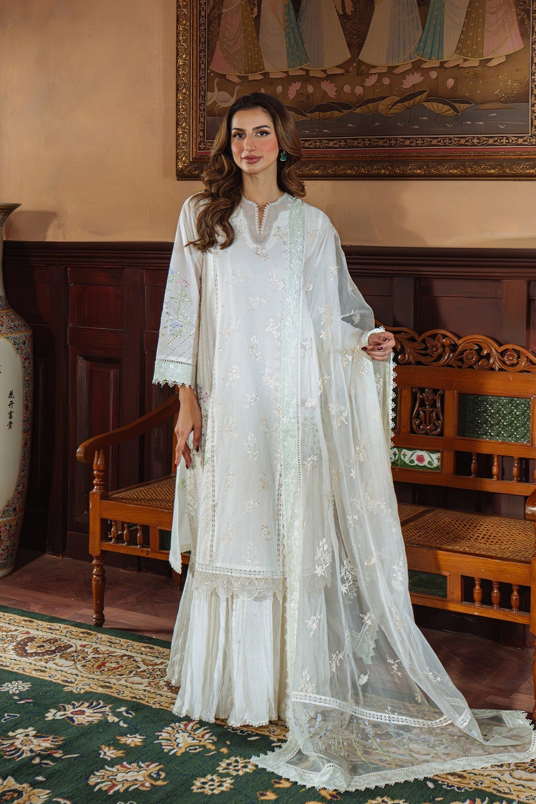 Sahar | Festive Edit Ready to Wear | Vanilla Sky - RTW - House Of Hania