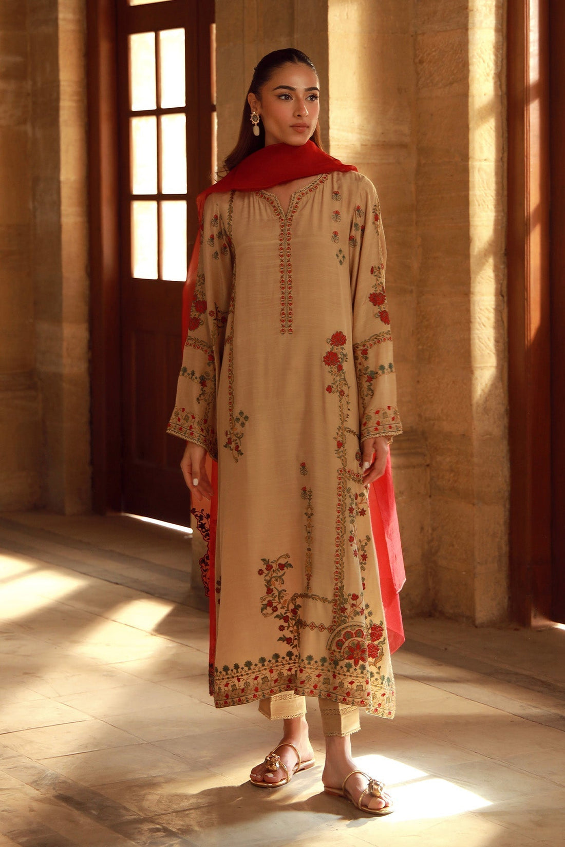 Sahar | Luxe Pret 25 | Crimson Bronze - House Of Hania